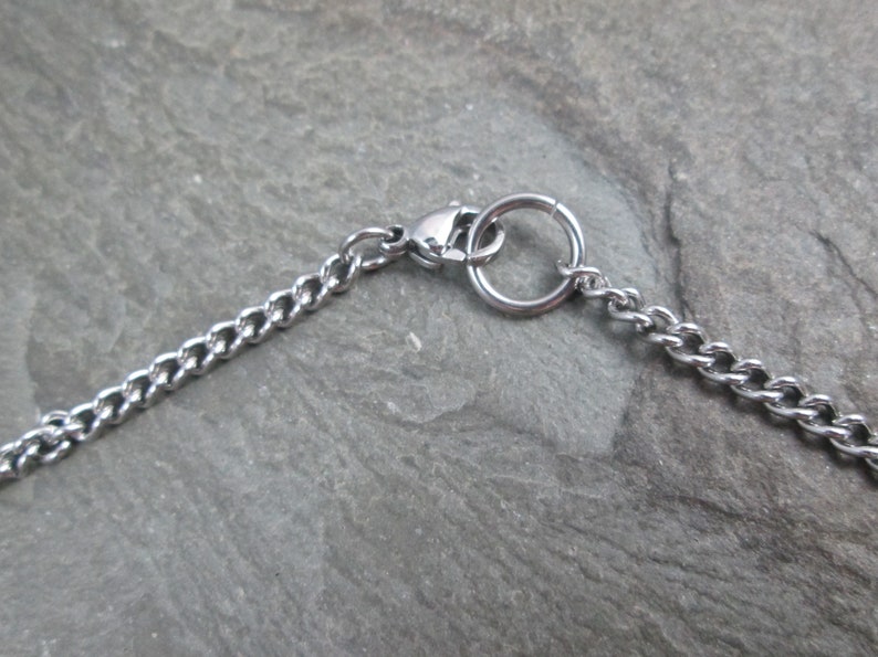 LGBTQ Pride Pendant: Anodized Aluminum Rings, Stainless Steel Chain image 10