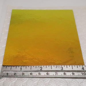 COE 90 light green translucent art glass Copper Dichroic 4&quot; X 4&quot;  Custom Dichroic glass