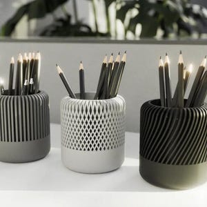 Stiftehalter Schreibtisch: Modernes Design - 3 Varianten, Individuell