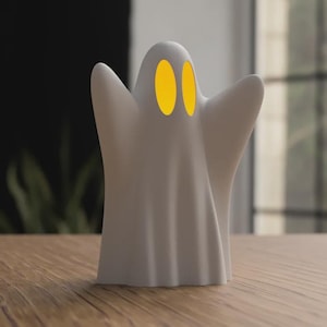 Leuchtender Halloween-Geist 3D-Figur: Umweltfreundlich, PLA