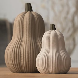 Butternut Kürbis Dekoration: Minimalistisch, Japandi Stil - 2 Größen