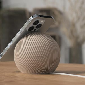 MagSafe Ladeständer: Japandi Stil, Kabelkanal - PLA Material zdjęcie 2