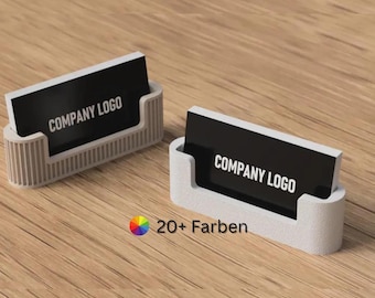 Tarjetero impreso en 3D, estilo minimalista Japandi (tarjetas estándar y grandes)