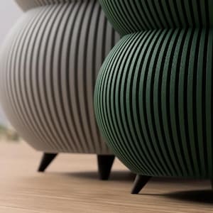Maceta moderna: Maceta elevada con patas desmontables - Plástico PLA imagen 3