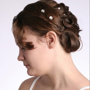 10 Crystal Hair Snaps  Round Silver Rim Edition  Made with image 4