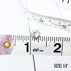 10 Aurora Borealis Crystal Hair Snaps  Round Gold Rim Edition image 3