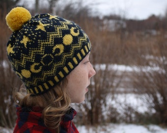 PDF Knitting Pattern - Sky Gazing Toque