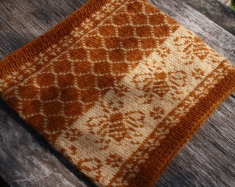 PDF Knitting Pattern - Sweet As Honey Cowl