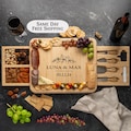 Charcuterie Board Personalized Cheese Bamboo Board Christmas Gift for Mom Her Unique Gift Idea Housewarming Gift Anniversary Gift for Couple