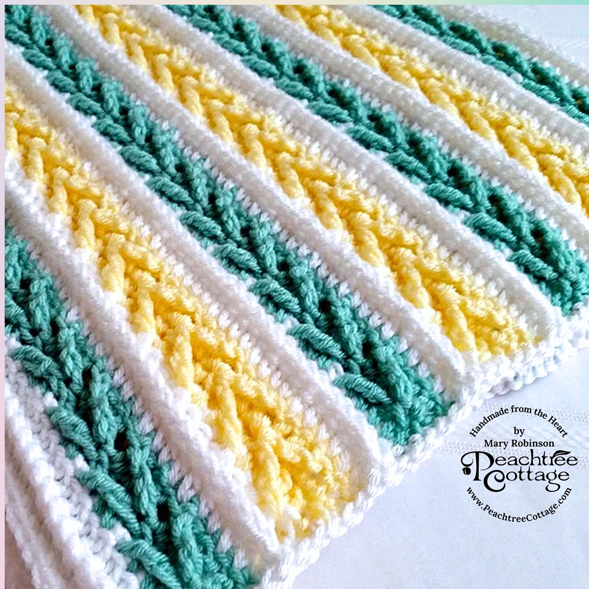 Free crochet pattern arrow stitch baby blanket hotsell