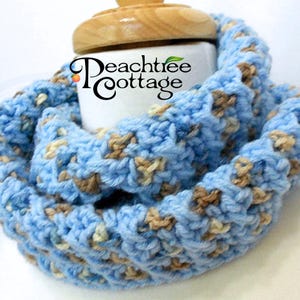 Crochet Infinity Scarf - Crochet Infinity Cowl - Great Neck Warmer - Ready to Ship