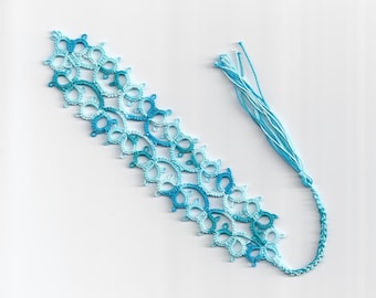 Tatted Lace Bookmark - Victorian Tatted Bookmark - Your Color Choice - Made To Order
