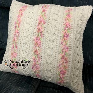 Crochet Pillow Pattern Avalon Pillow Pattern Striped Pillow Pattern Arrow Stitch Pillow Pattern PDF Format image 2