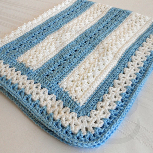 Crochet Pattern - Fairfax Baby Afghan Pattern - Babyghan Afghan - Baby Blanket Pattern - PDF Format