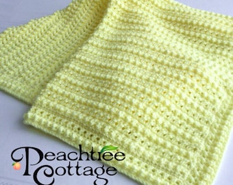 Crochet Pattern - Berkley Baby Blanket Babyghan - PDF Format