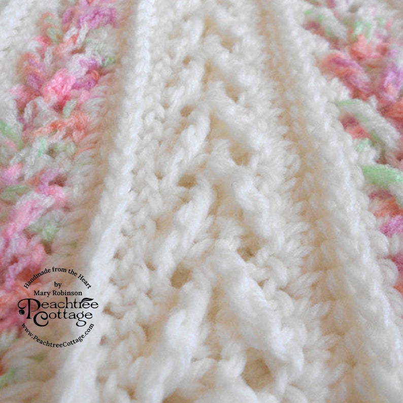 Crochet Pattern Avalon Baby Blanket Baby Afghan Babyghan Throw Blanket or Lapghan Pattern PDF Format image 3