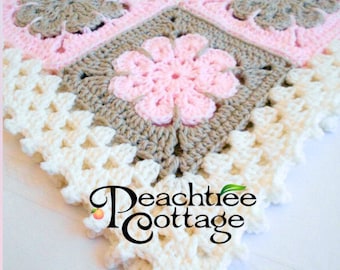 Crochet Pattern - Easton Baby Afghan Pattern - Blanket Babyghan - Throw Blanket or Lapghan Pattern - PDF Format