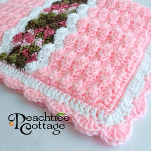 Crochet Pattern - Cameron Baby Afghan Babyghan - Throw Blanket or Lapghan Pattern - PDF Format