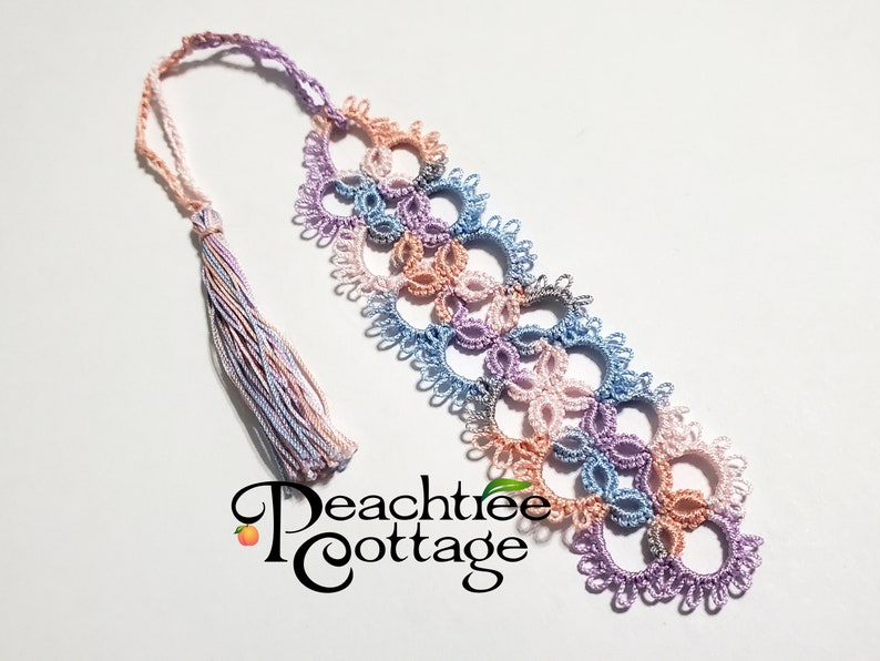 Vintage Style Tatted Bookmark Tatted Lace Bookmark Your Etsy