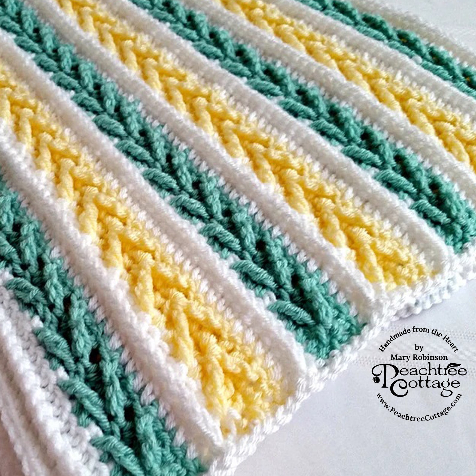 Crochet Pattern Avalon Baby Blanket Baby Afghan Babyghan Throw Blanket