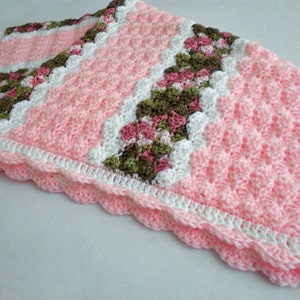 Crochet Pattern Cameron Baby Afghan Babyghan Throw Blanket or Lapghan Pattern PDF Format image 5