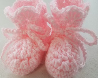 Crochet Pattern - Crochet Baby Booties Pattern - Baby Slippers Pattern - PDF Format