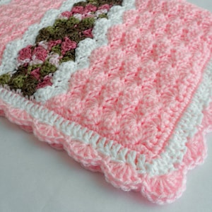 Crochet Pattern - Cameron Baby Afghan Babyghan - Throw Blanket or Lapghan Pattern - PDF Format