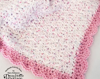 Crochet Pattern - Kingston Baby Blanket  - Baby Afghan - PDF Format