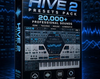 20,000+ Hive 2 Presets Pack – Professional Sounds for EDM, Techno, House & Cinematic | Instant Download