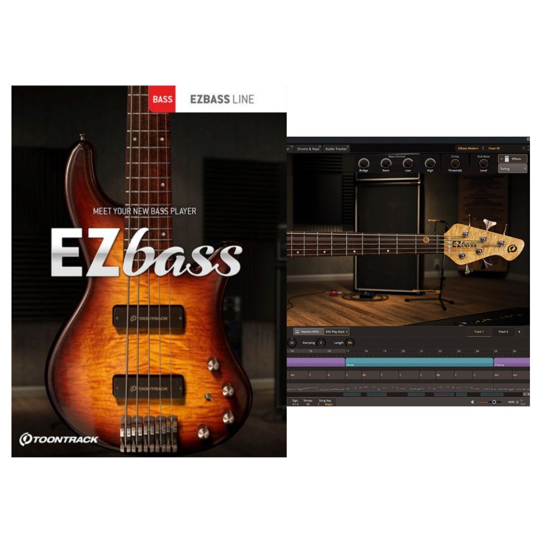 Guitar Sounds Virtual Guitar EZbass 1.1.8 VST for Winnows | 1PC key