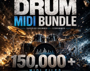 MEGA PACK 150,000 MIDI Grooves for EZDrummer 3 and Superior Drummer 2025 (Win/Mac)