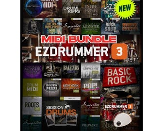 Mega pakiet MIDI dla EZDrummer 3 i Superior Drummer (Win/Mac)
