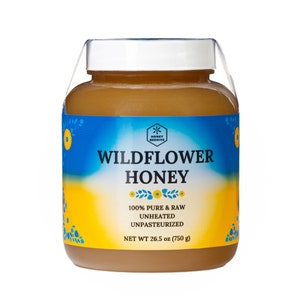 Rohhonig 26.5oz (750g): Reiner Honig, Sonnenblumenhonig, roher Wildhonig, roher Honig, natürlicher Honig, natürlicher Süßstoff, Bio-Honig