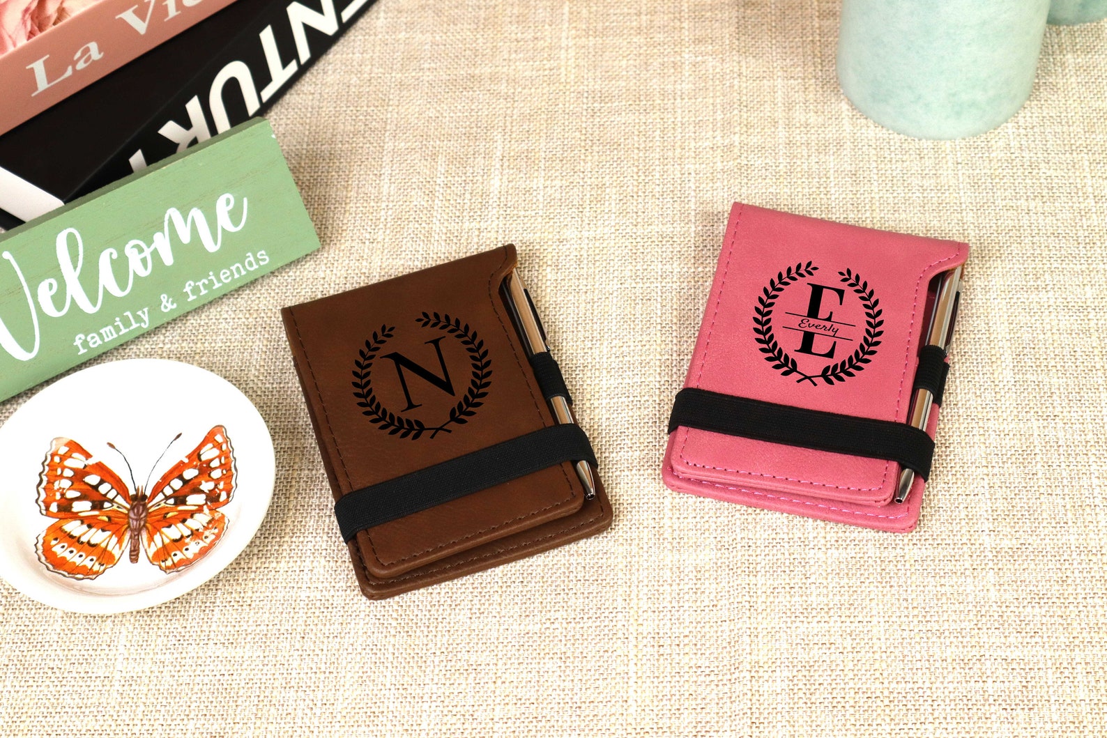 Notepad Gift Personalized Leather Notepad-customized Leather Notepad-small Notebook ...