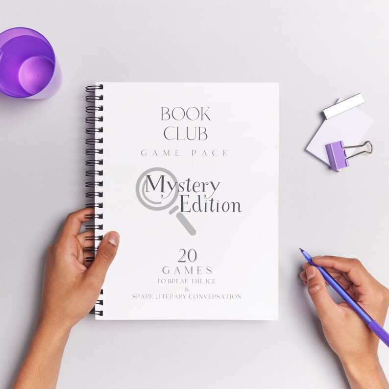 Book Club Games Mystery Thriller Genre Edition Set of 20 Printable