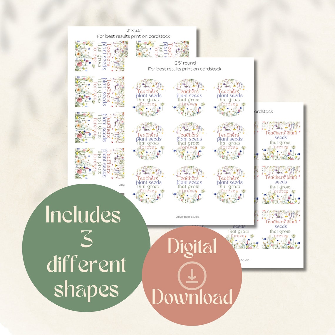 Teacher Appreciation Printable Gift Tags Teacher Thank You Teachers ...
