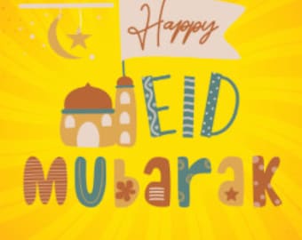 Stampa della carta Eid Mubarak