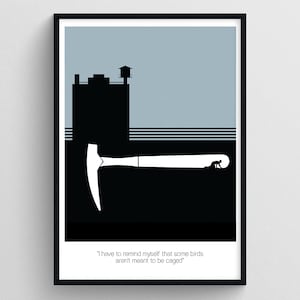 Shawshank Redemption movie print | Shawshank movie poster | Minimalist movie art poster | Shawshank movie wall art print