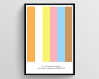 Filmafdruk Reservoir Dogs: minimalistische muurposter