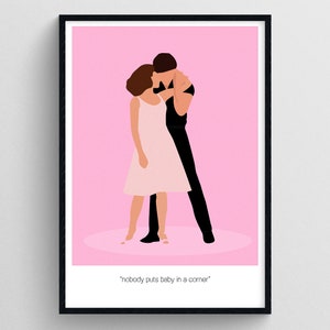 Dirty Dancing Film Druck | Dirty Dancing Poster | Minimalistisches Filmkunst Poster | Dirty Dancing Wand Kunst Druck | Mama Druck Idee