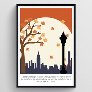 Impression du film Quand Harry a rencontré Sally | Affiche du film Quand Harry a rencontré Sally | Affiche d'art cinématographique minimaliste | Impression murale du film Quand Harry a rencontré Sally