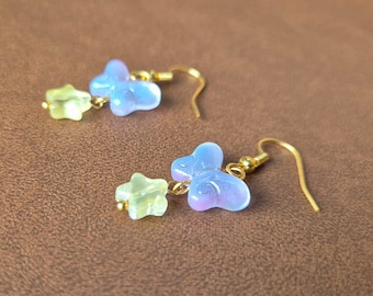 Blue Butterfly Earrings, Earrings for Women, Gifts for Her, Spring Time Jewelry, Butterfly Jewelry