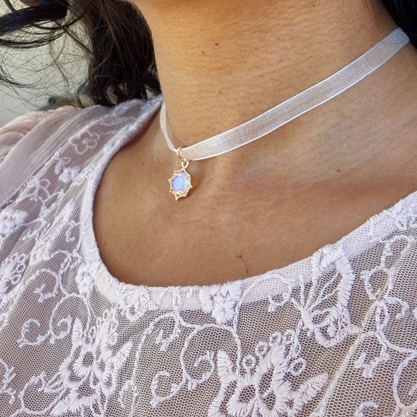 Pink Lace Choker, Pink Collar Necklace, Cottagecore Jewelry, Romantic Jewelry, Bridgerton Inspired Necklace, Gifts for Her, Summer Jewelry