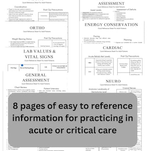 OT/PT reference guide for acute and critical care - black and white version