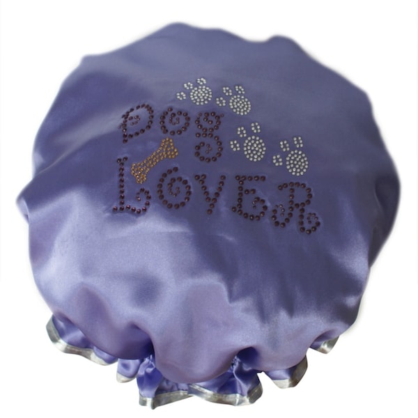 Ladies Shower Cap - Dog Lover Lilac or Pink