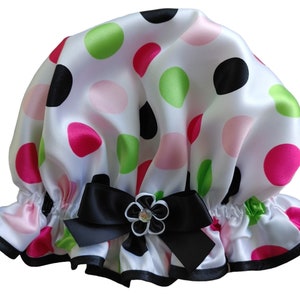 Multi Colored Polka Dot Shower Cap - Missy Moo