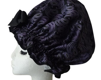 Ladies XL Shower Cap (Extra Long, Dreads or Extra Thick Hair)  - PURPLE RAIN