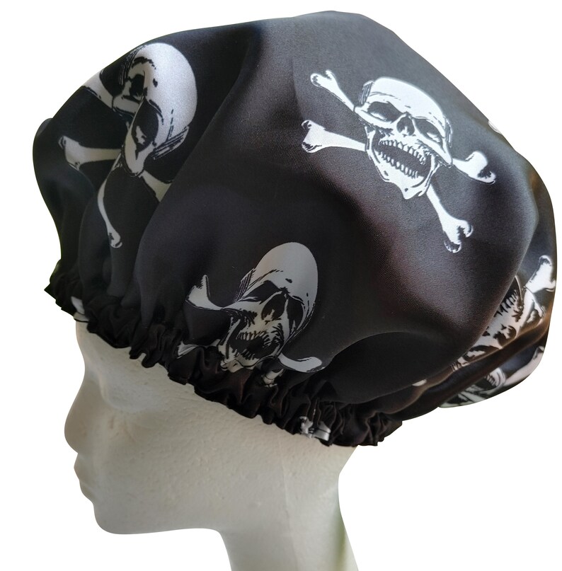 Dreadlocks or Mens Shower Cap Skull and Crossbones Etsy