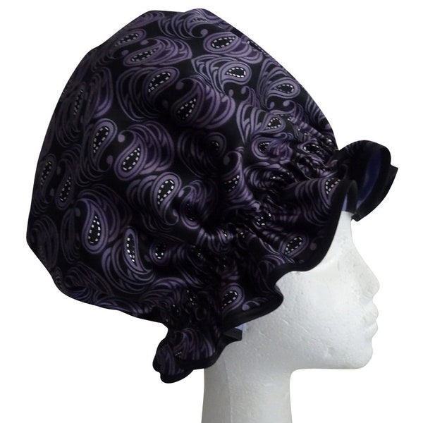 Ladies XL Satin SLEEP CAP -  Purple Rain - Dreadlocks/Long Hair