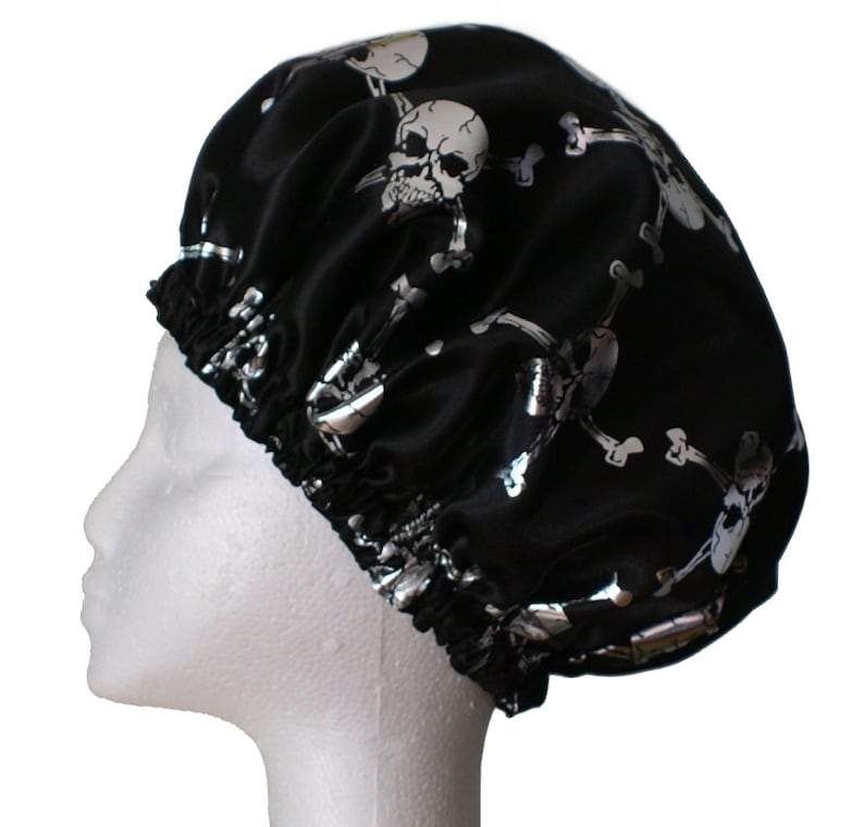 Dreadlocks or Mens Shower Cap Skull and Crossbones Etsy